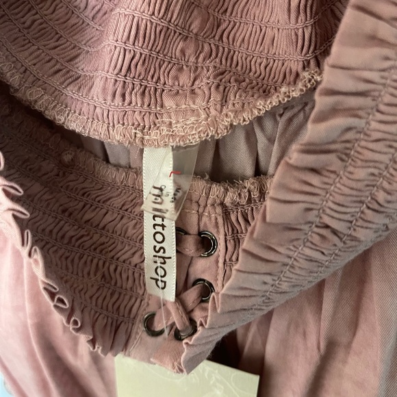 Mittoshop off the shoulder faded pink dress - Picture 2 of 2